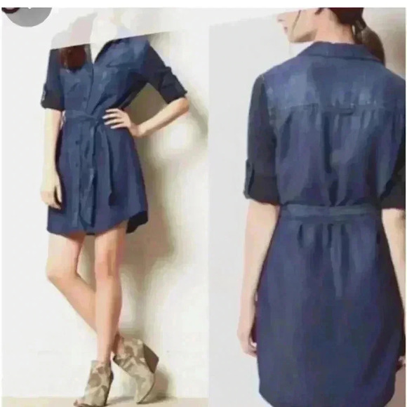 Anthropologie Denim Dress Cloth and Stone - Picture 2 of 3